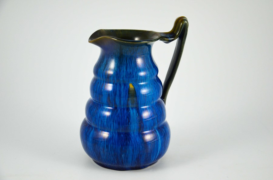 Bourne Denby, an electric blue Danesby Ware Tansley jug - Image 4 of 11