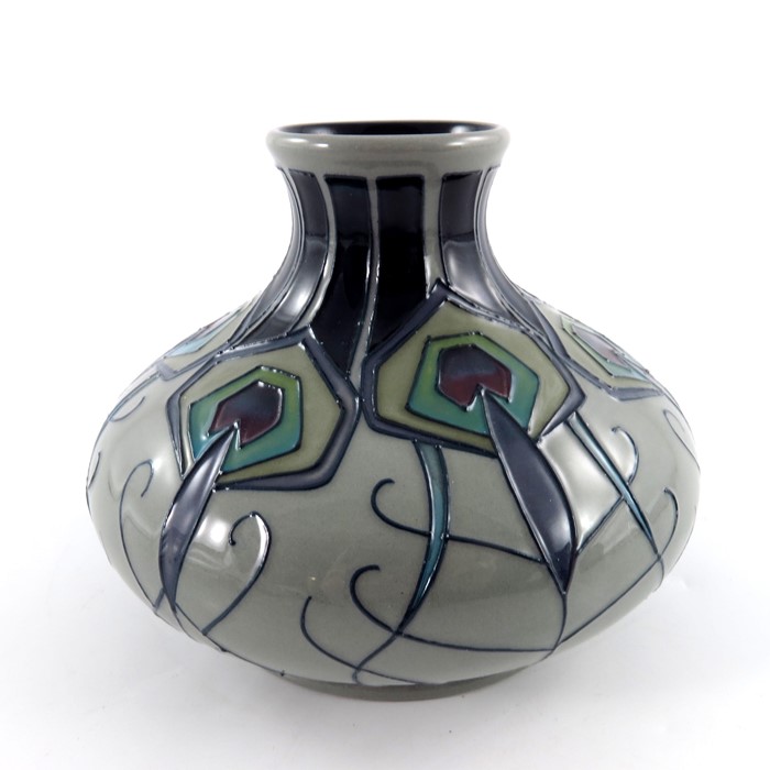 Nicola Slaney for Moorcroft, Peacock Parade vase, circa 2012 - Image 4 of 5