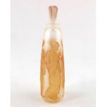 Rene Lalique, an Ambre Antique glass perfume bottle, model Coty-perfume-3,