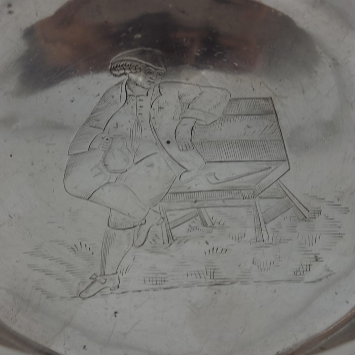 An 18th century Dutch silver porringer, Amsterdam circa 1768 - Image 3 of 5