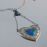 Charles Horner, an Arts and Crafts silver and enamelled necklace