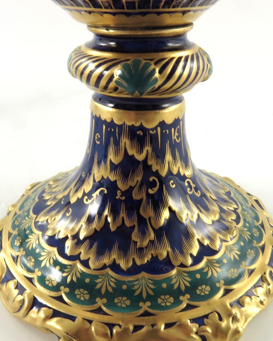 A large Royal Crown Derby pedestal vase - Image 20 of 22