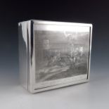 An Edwardian silver cigar box, Cornelius Desormeaux Saunders & James Francis Hollings, London 1907