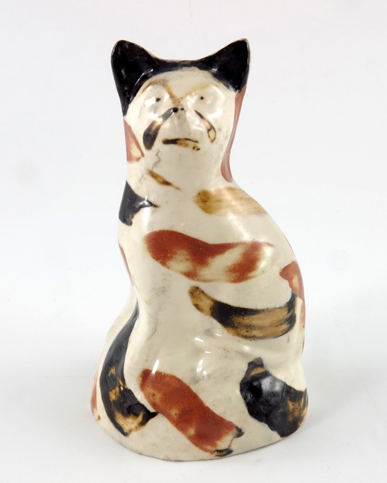 A Bovey Tracey figure of a cat