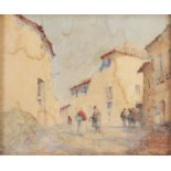 Albert Moulton Foweraker, Continental village with figures