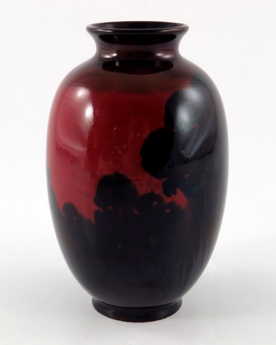 Charles Noke for Royal Doulton, a Sung flambe vase