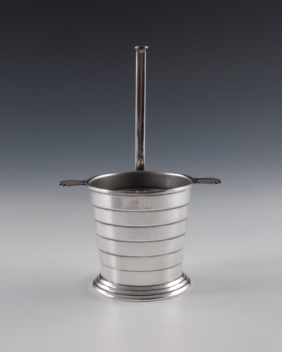 Keith Murray for Mappin and Webb, an Art Deco silver plated sugar pot