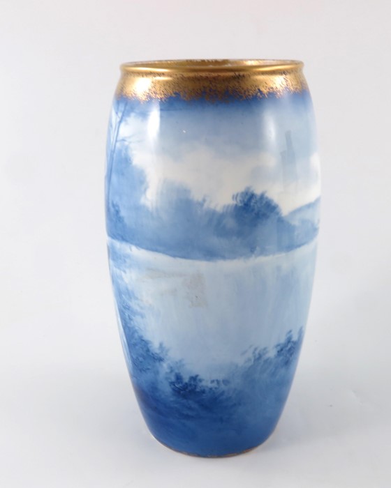 A Royal Doulton blue children vase - Image 3 of 9