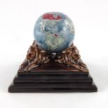 Bourne Denby for the British Empire Exhibition, a commemorative presentation globe, 1924