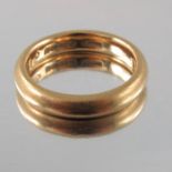 A 22 carat gold wedding band