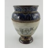Hannah Barlow for Doulton Lambeth, a stoneware vase,