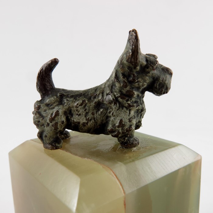 A pair of Austrian bronze Highland Terriers bookends - Image 7 of 8