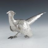 An Elizabeth II silver figure of a pheasant, Edward Barnard and Sons