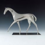 Karl Hagenauer, an Austrian chromed bronze figure of a horse