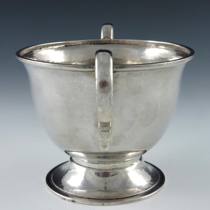 An Arts and Crafts silver twin handled bowl, Central School of Arts and Crafts - Image 4 of 6