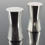 Hans Henriksen for Georg Jensen, two Danish Modernist silver pepper pots