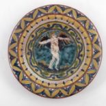 Carlo Manzoni, an art pottery plate, 1897