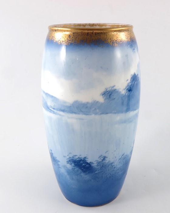 A Royal Doulton blue children vase - Image 4 of 9