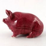 A Wemyss Ware pottery pig