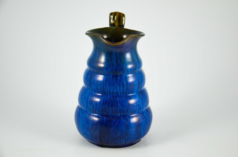 Bourne Denby, an electric blue Danesby Ware Tansley jug - Image 3 of 11
