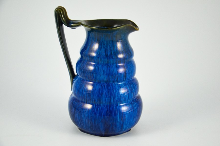 Bourne Denby, an electric blue Danesby Ware Tansley jug - Image 7 of 11
