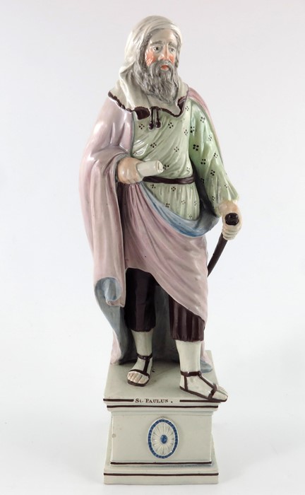 Ralph Wood (attributed), a matched pair of Staffordshire figures - Image 2 of 15