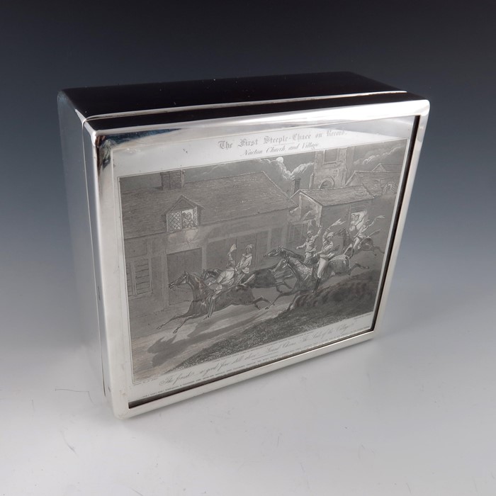 An Edwardian silver cigar box, Cornelius Desormeaux Saunders & James Francis Hollings, London 1907 - Bild 2 aus 6