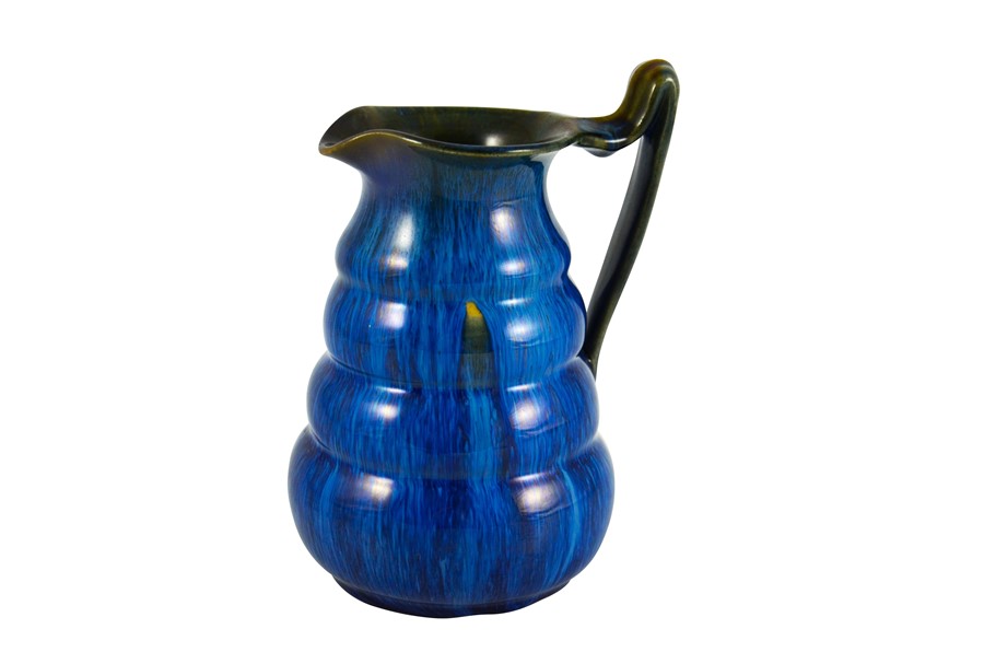 Bourne Denby, an electric blue Danesby Ware Tansley jug