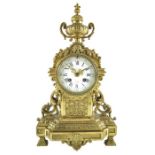 A 19th century French ormolu mantel clock