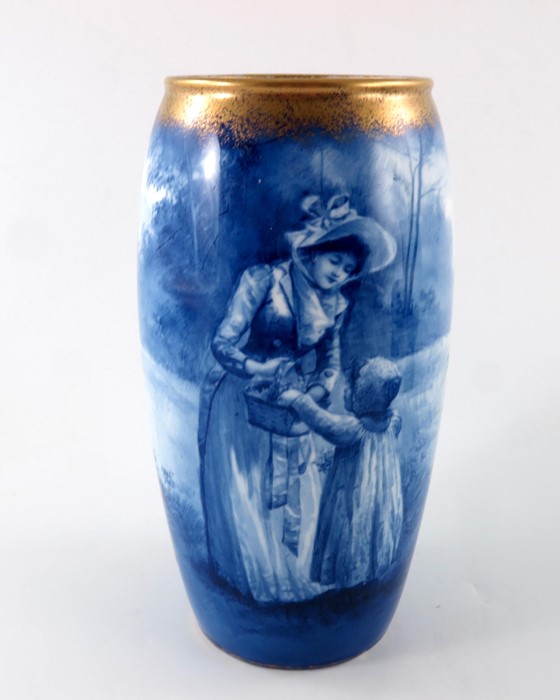 A Royal Doulton blue children vase - Image 2 of 9