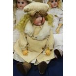 Armand Marseille doll,bisque head, ball jointed co