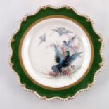 Charles Baldwin (attributed) for Royal Worcester, a painted plate, 1907