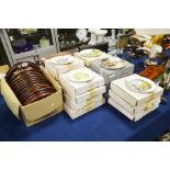 Royal Albert commemorative plates, and others, box
