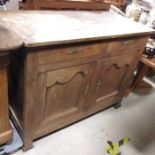 A French sideboard/kitchen work unit, fitted two d