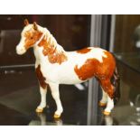 Beswick Pinto Pony, brown and white gloss finish,