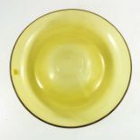 Schott Zwiesel, a Modernist amber glass bowl,