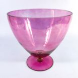 A Murano iridescent glass vase,