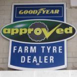 Enamel Advertising sign, Goodyear, Approved Farm T