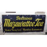 Enamel Advertising sign, Delicious Mazawattee Tea,