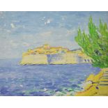 Vernon Southward 'Dubrovnik', oil on canvas, signe