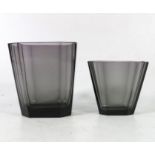 Two Secessionist glass vases