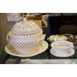 A Royal Creamware tureen and cover,masterpiece series