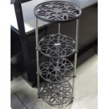 Aga saucepan stand, four tier, pierced cast iron s