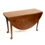 A George II mahogany drop leaf breakfast table