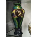 A Zuid-Holland Gouda art pottery portrait vase, in