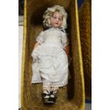 Heubach Koppelsdorf bisque headed doll, stamped 25