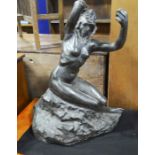 After John Tweed, 20th century bronze nude study, woman,