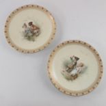 Antonin Boullemier for Minton, a pair of painted plates