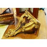 A late 19th Century giltwood wall bracket.