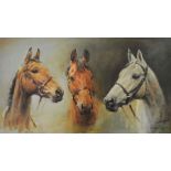 S L Crawford, 'We Three Kings', coloured print and